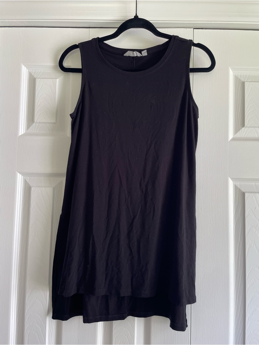 Athleta Black Sleeveless A-Line Tank